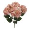 21" Artificial Hydrangea Bush - 5 Silk Flowers with Green Leaves - Perfect for Bouquets, Home Decor - Elegant Year-Round Display, Floral Home by Artificial Flowers